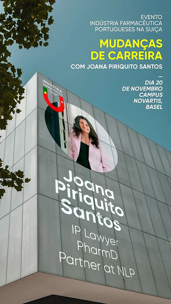 Joana Piriquito Santos takes part in an event in Basel organised by the ‘Pharmaceutical Industry: Portuguese in Switzerland’ group